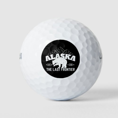 Alaska The Last Frontier Polar Bear Golf Balls