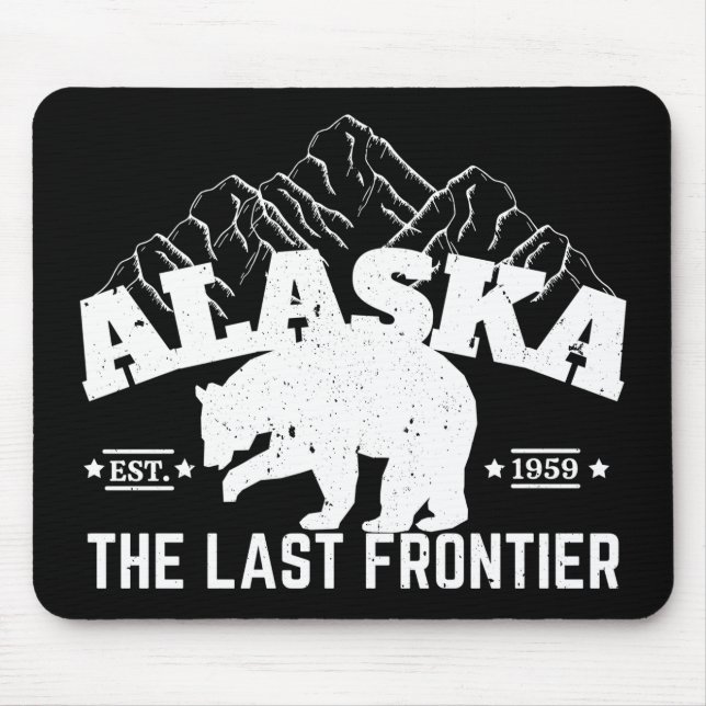 Alaska The Last Frontier Polar Bear Mouse Pad (Front)
