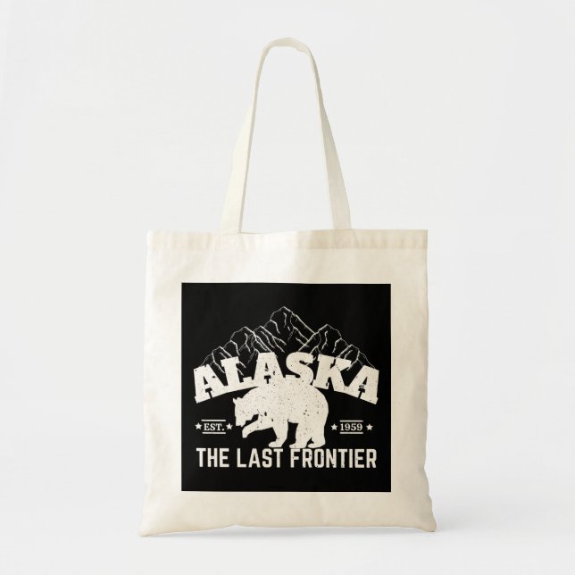 Alaska The Last Frontier Polar Bear Tote Bag (Front)