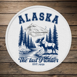 Alaska "The Last Frontier" Scenic Moose Design Patch