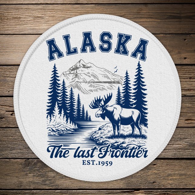 Alaska "The Last Frontier" Scenic Moose Design Patch (Creator Uploaded)