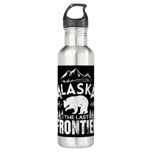 Alaska The Last Frontier Stainless Steel Water Bottle