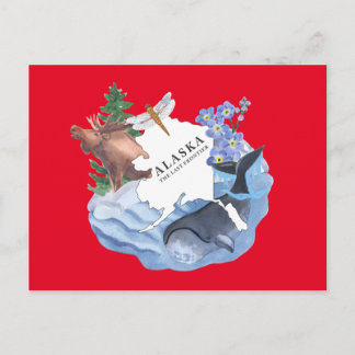 Alaska The Last Frontier State Postcard