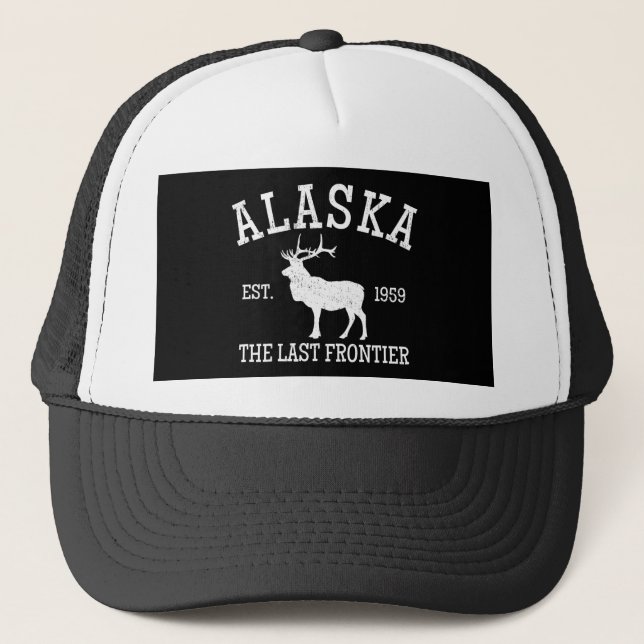 Alaska The Last Frontier Trucker Hat (Front)