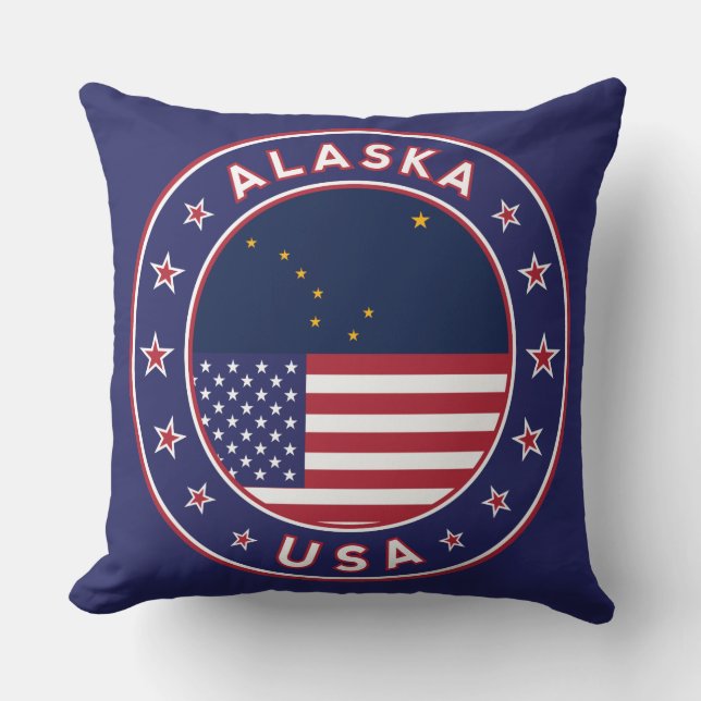 Alaska Throw Pillow (Front)