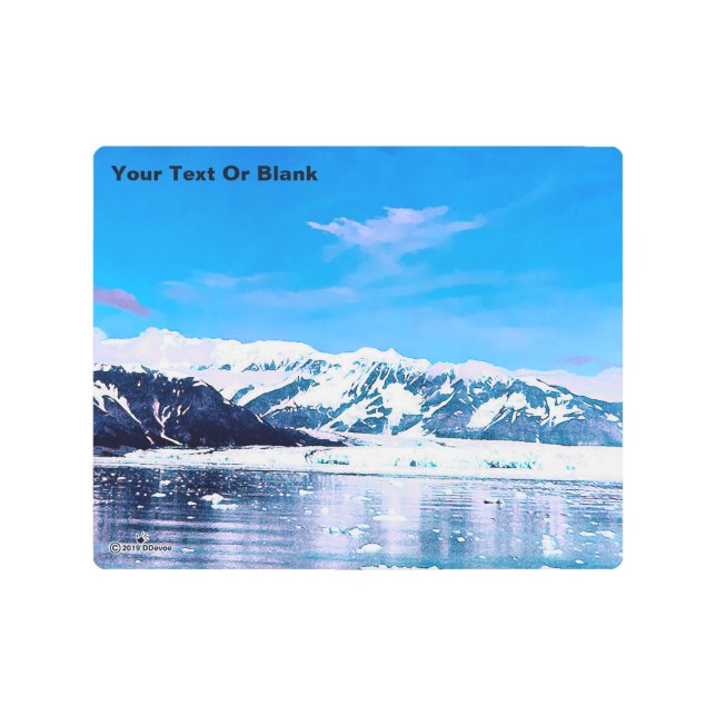 Alaska Tidewater Glacier Metal Print (Front)