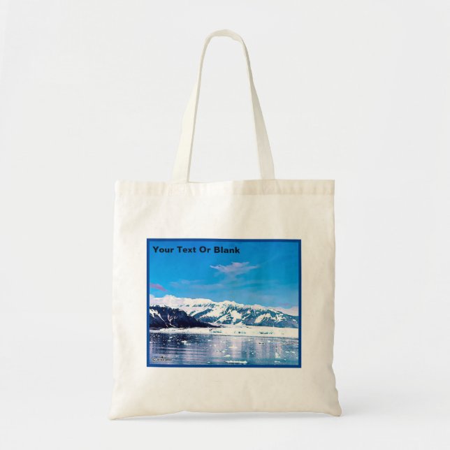 Alaska Tidewater Glacier Tote Bag (Front)