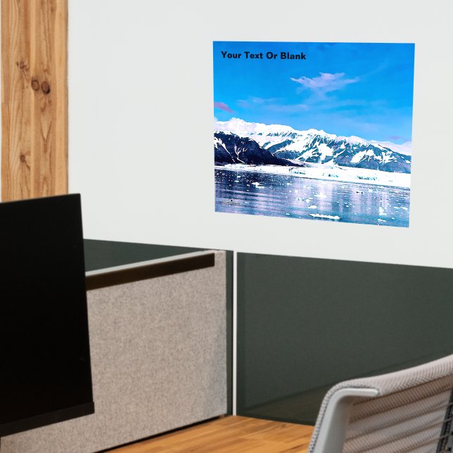 Alaska Tidewater Glacier Wall Decal (Office 2)