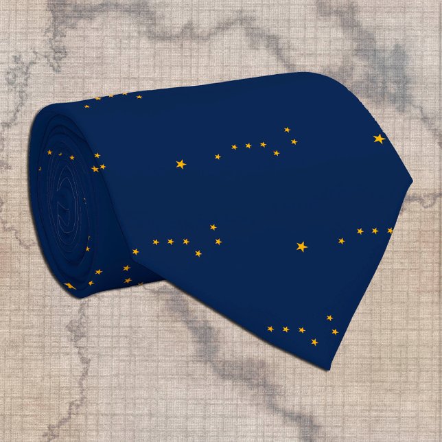 Alaska Ties, business fashion USA, Alaskan Flag Neck Tie (Creator Uploaded)