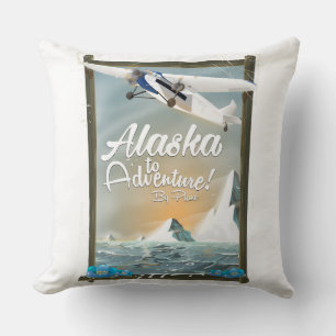 Alaska To Adventure! Throw Pillow
