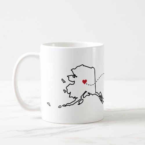 Alaska to Idaho _ Heart2Heart Coffee Mug