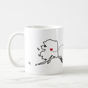 Alaska to Texas - Heart2Heart Coffee Mug