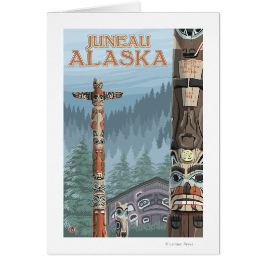Alaska Totem Poles - Juneau, Alaska (Front)