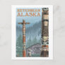 Alaska Totem Poles - Ketchikan, Alaska Postcard