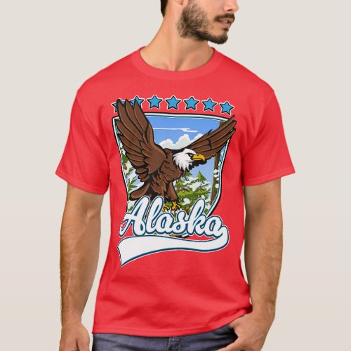 Alaska Travel Patch T_Shirt