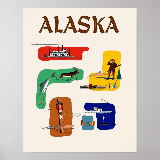 Alaska Travel Poster (Front)