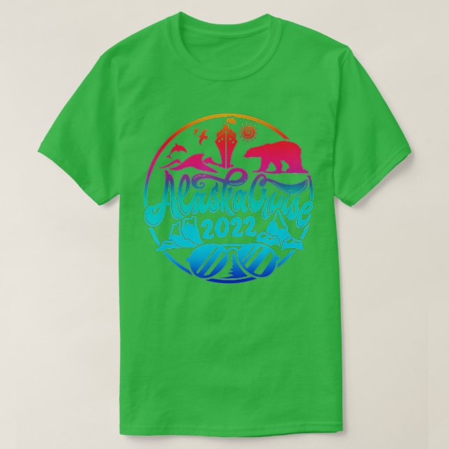 ALASKA trip Alaska cruise ship polar bear Ice caps T-Shirt (Design Front)