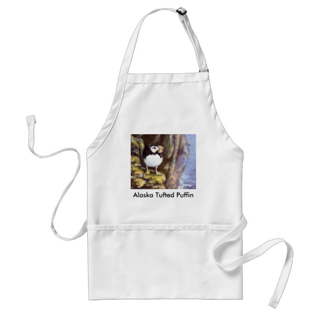 Alaska Tufted Puffin Adult Apron (Front)
