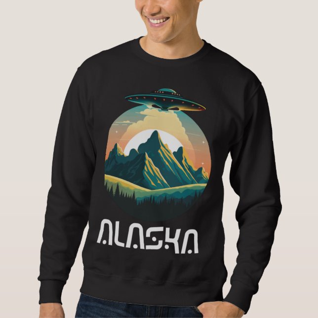 Alaska UFO For UFO and Alien Fans Sweatshirt (Front)