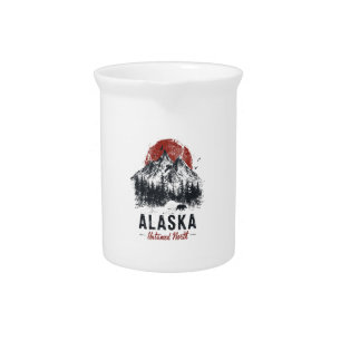 Alaska Untamed North Mountain Wilderness Outdoor Beverage Pitcher