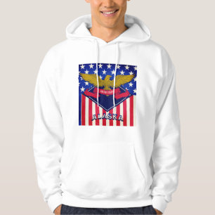 Alaska USA Flag  Hoodie