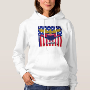 Alaska USA Flag  Hoodie