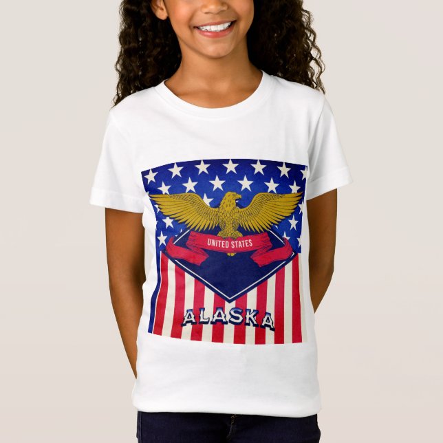 Alaska USA Flag T-Shirt (Front)