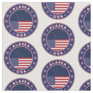 Alaska, USA States Fabric