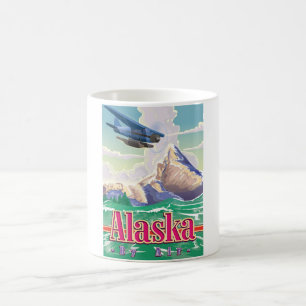 Alaska USA vintage travel poster. Coffee Mug