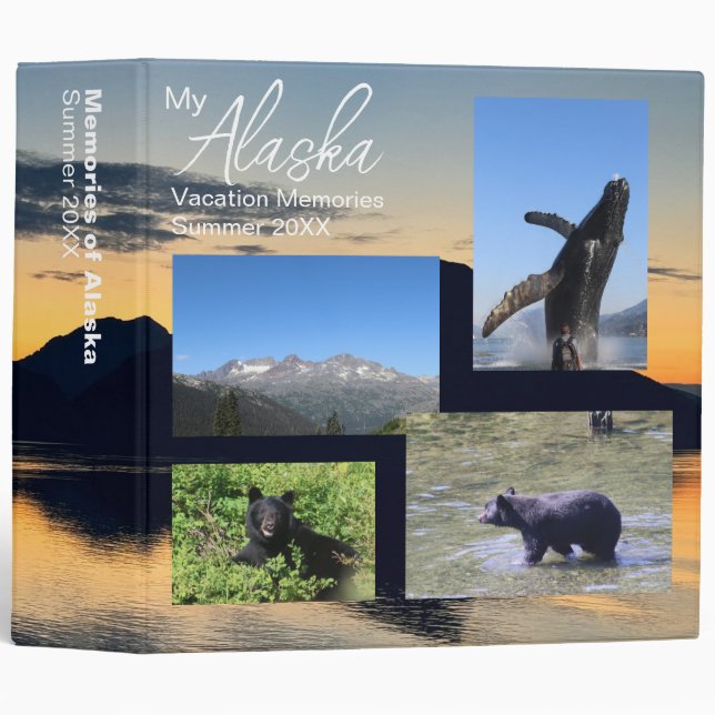 Alaska - Vacation Memories 3 Ring Binder (Front/Spine)