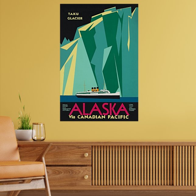 Alaska via Canadian Pacific - Taku Glacier Poster (Living Room 2)