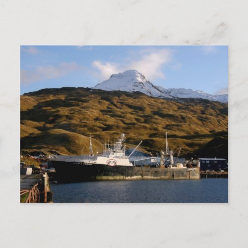 Alaska Victory Trawler in Dutch Harbor Alaska Postcard