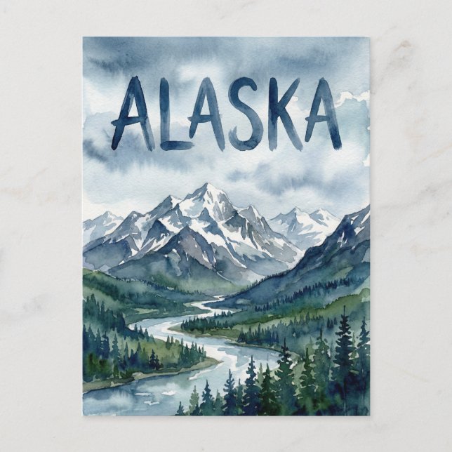 alaska view postcard (Front)