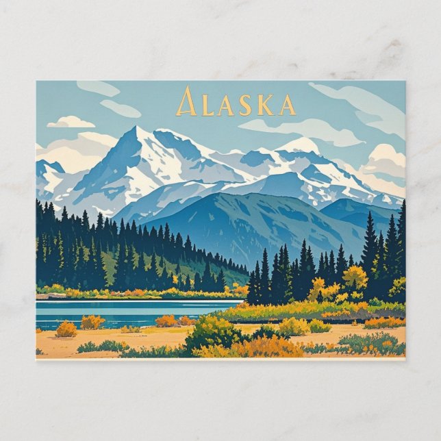 alaska view postcard (Front)