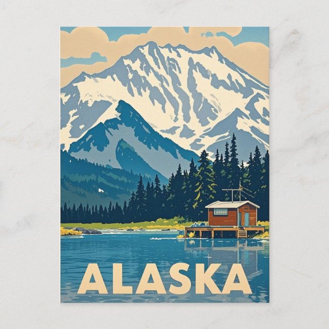 alaska view postcard (Front)