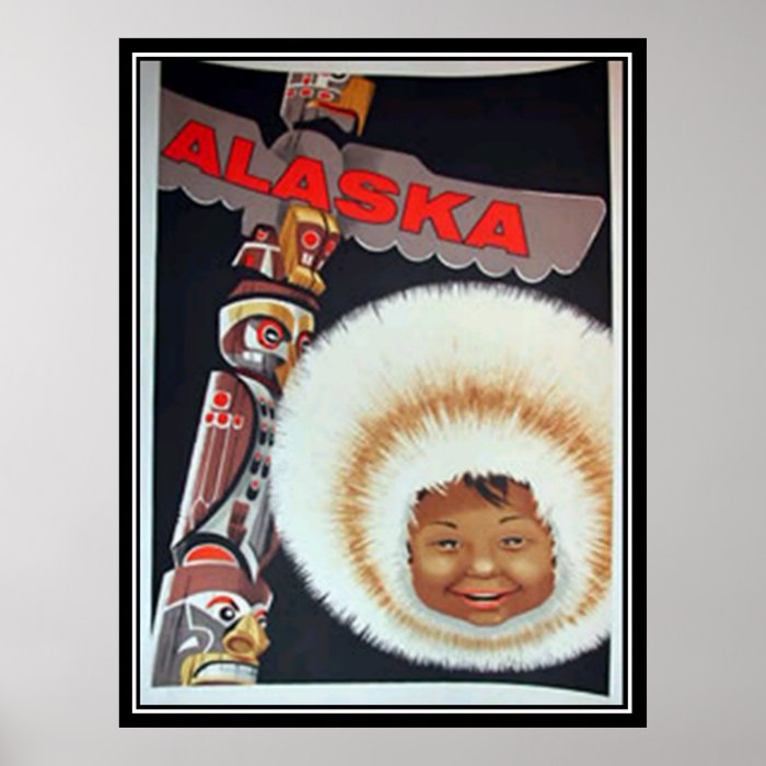 Alaska Vintage Print