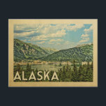 Alaska Vintage Travel Postcard<br><div class="desc">Alaska design in Vintage Travel style featuring beautiful mountains in this nature outdoor image.</div>