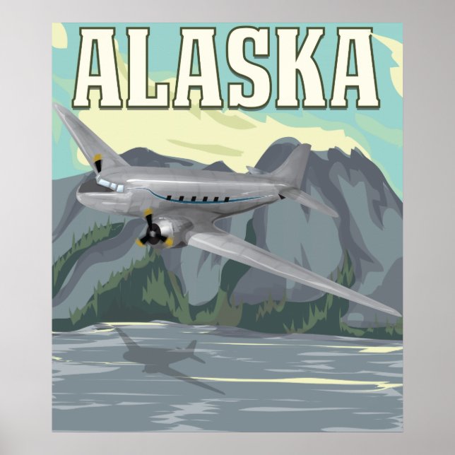 Alaska Vintage Travel Poster (Front)