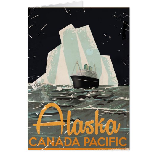Alaska Vintage Travel poster (Front)
