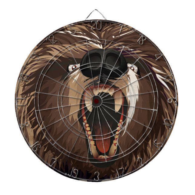 Alaska vintage travel poster dart board (Front)