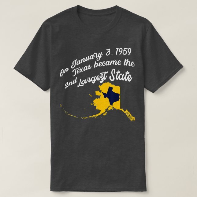 Alaska vs Texas  Funny Alaska  T-Shirt (Design Front)