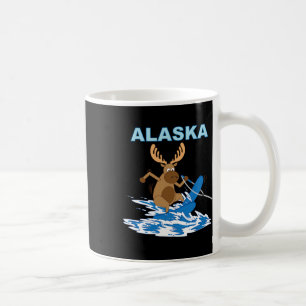 Alaska Water Skiing Moose Lake Vacation Coffee Mug