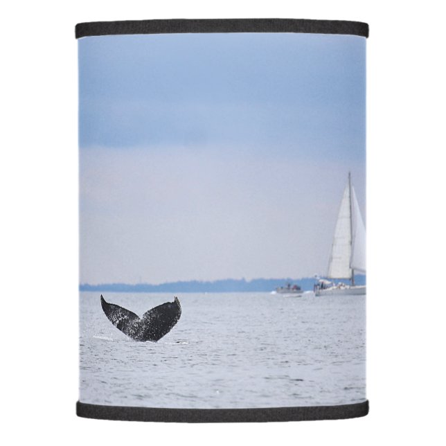 Alaska - Whale and Sailboat Lamp Shade (Front)