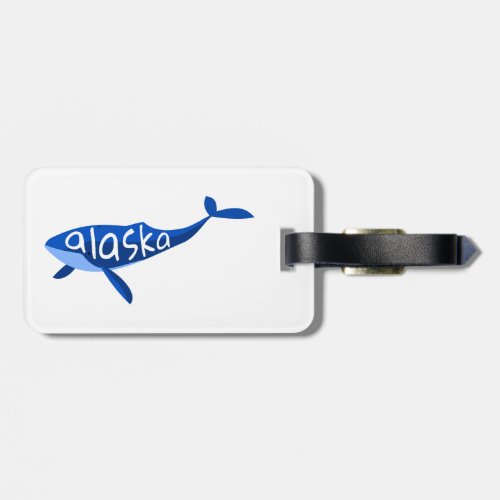 Alaska Whale Luggage Tag