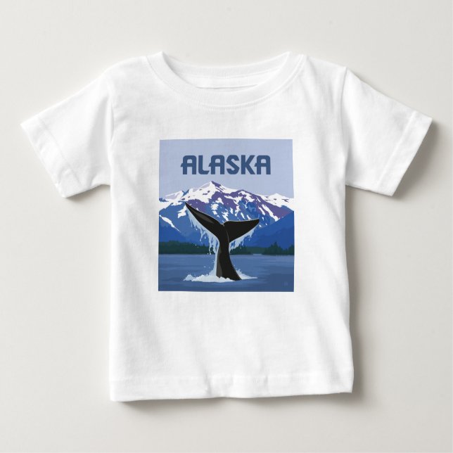Alaska | Whale Tale Baby T-Shirt (Front)