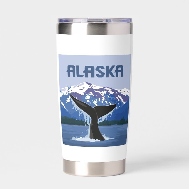 Alaska | Whale Tale Insulated Tumbler (Front)