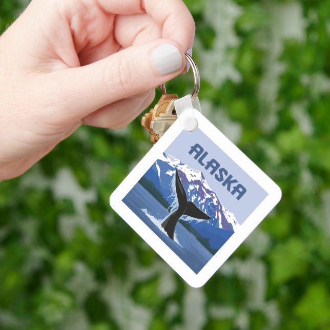 Alaska | Whale Tale Keychain (Hand)