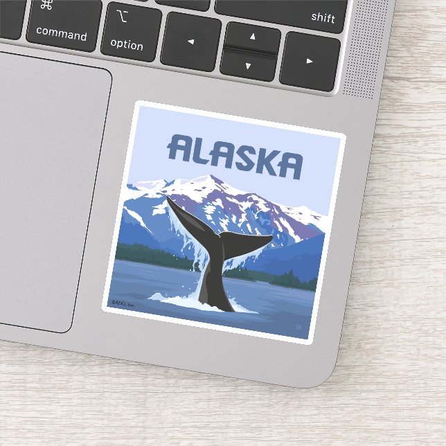 Alaska | Whale Tale Sticker (Detail)