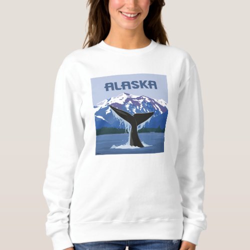 Alaska  Whale Tale Sweatshirt