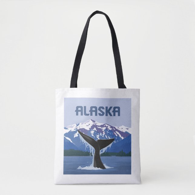 Alaska | Whale Tale Tote Bag (Front)